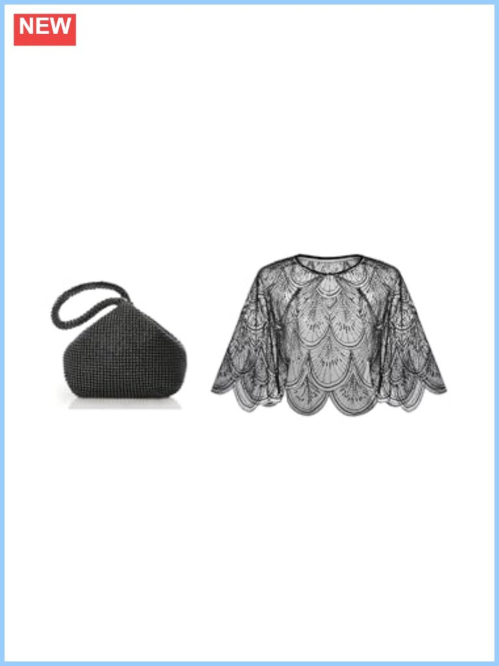 Beaded Sequin Evening Bag with Shawl Wrap Clutch for Wedding Prom
